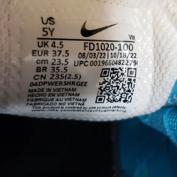 Copy Nike Air Max 270  Womens or Youth Girls 5US Athletic Running Shoes Sneakers - Picture 9 of 9